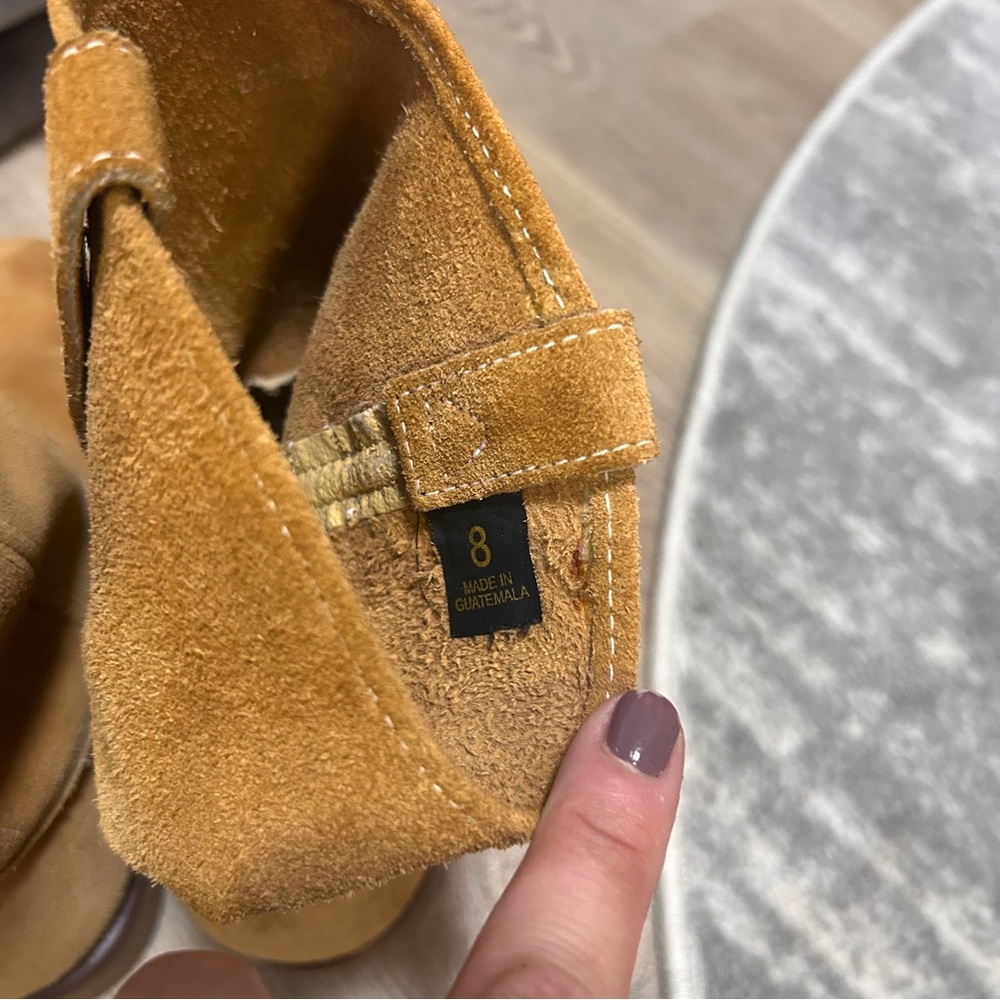 Rhino Suede Pull On Boots Tan - Picture 5 of 6